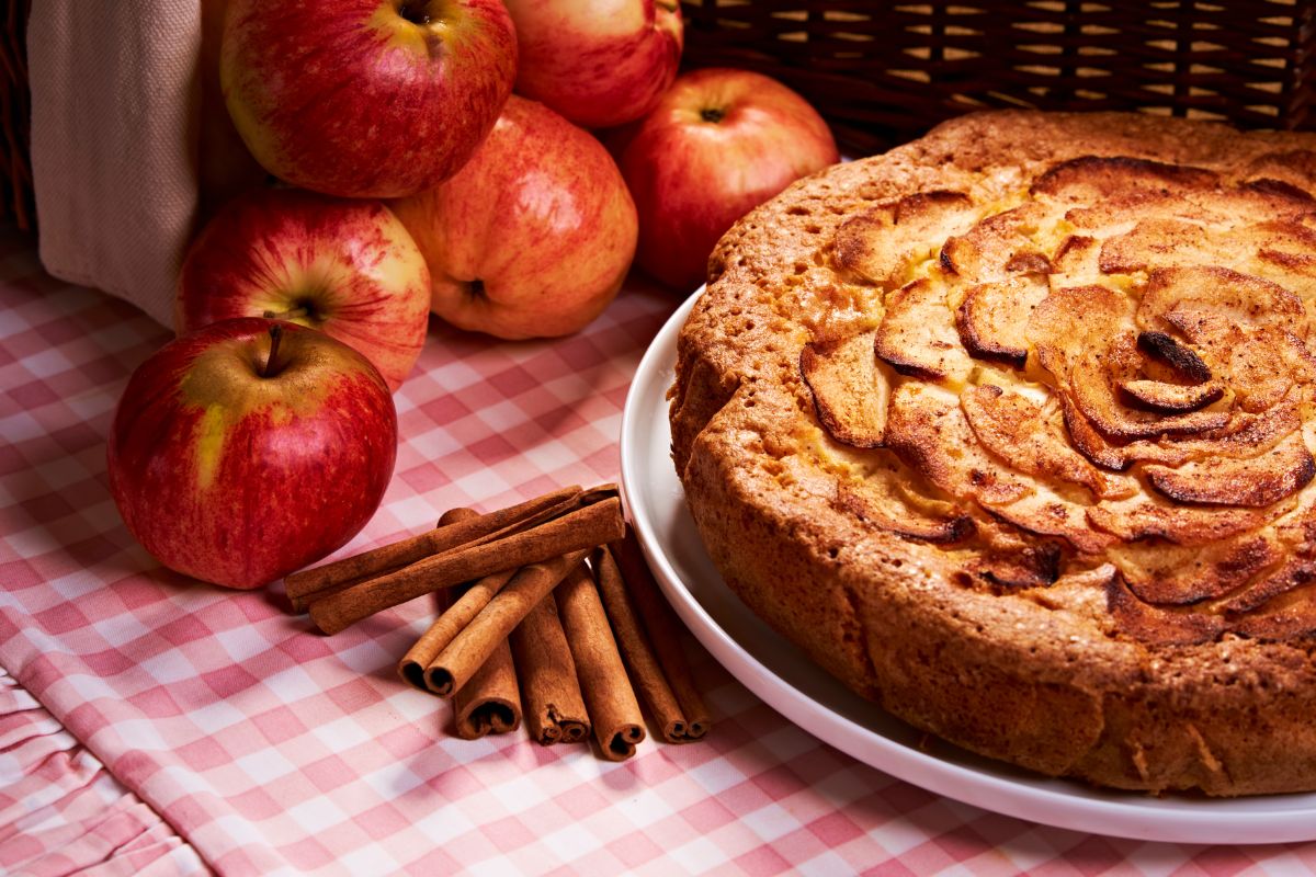 bolo maca com canela