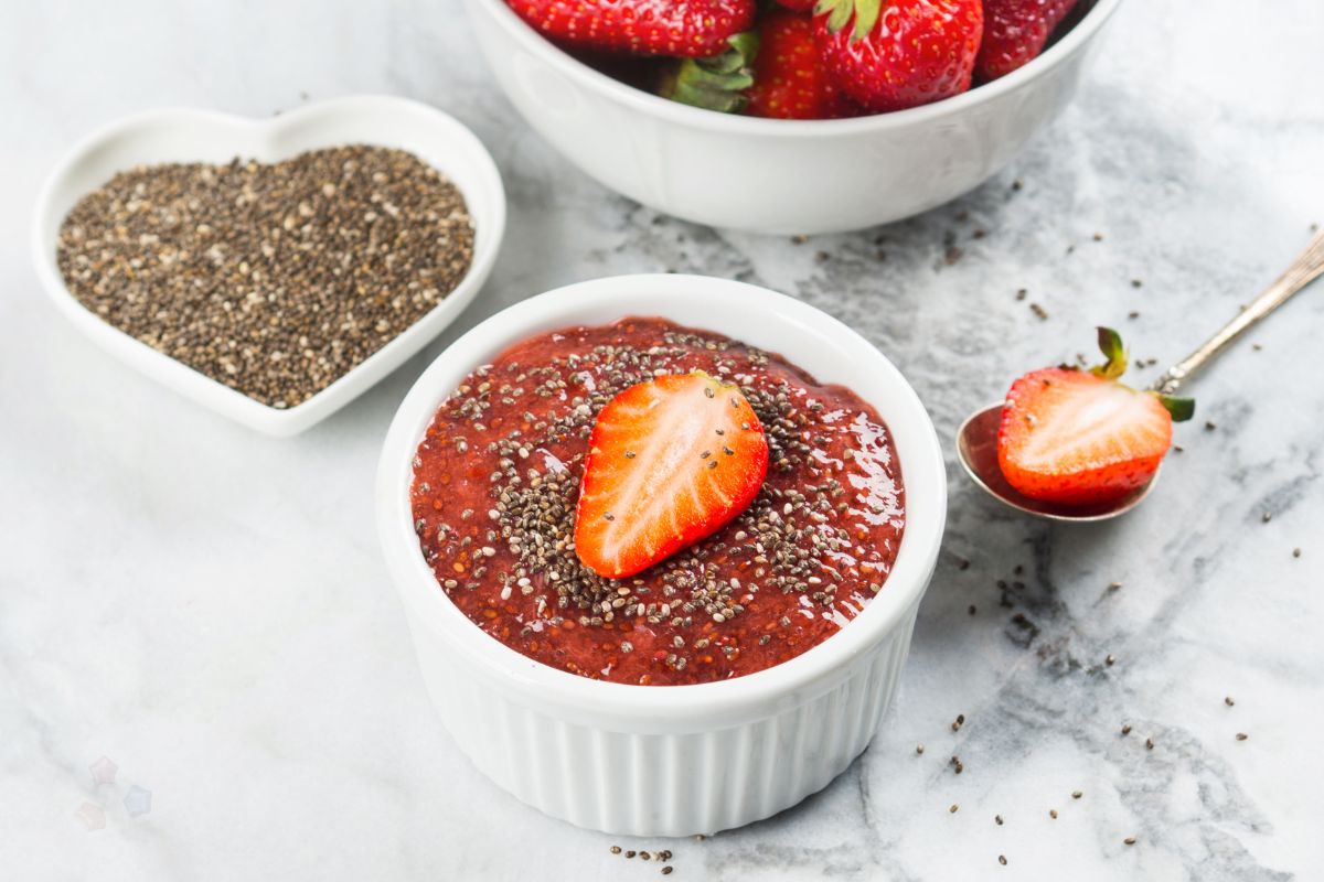 geleia de morango com chia