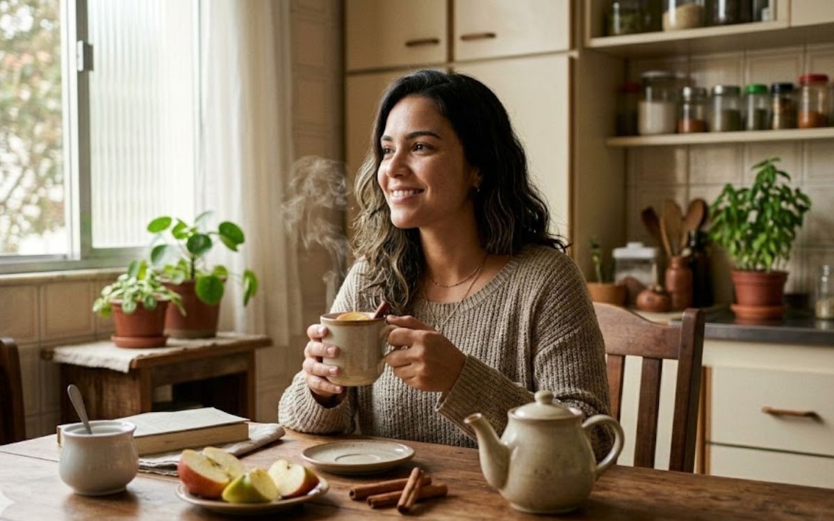 Benefícios do chá de maçã / Imagem: SaúdeLab