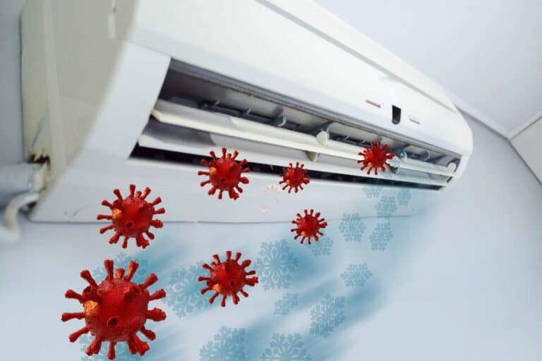 limpar ar condicionado contaminado