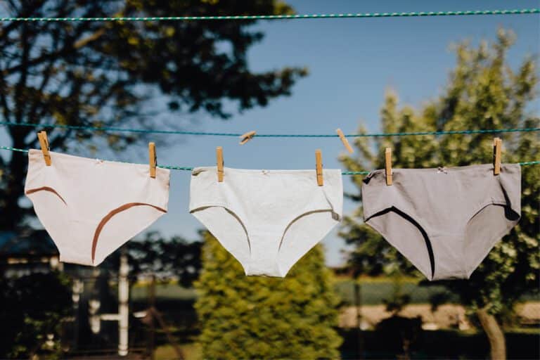 Precisa higienizar roupas íntimas corretamente? Aprenda o passo a passo seguro 4 roupas íntimas no varal
