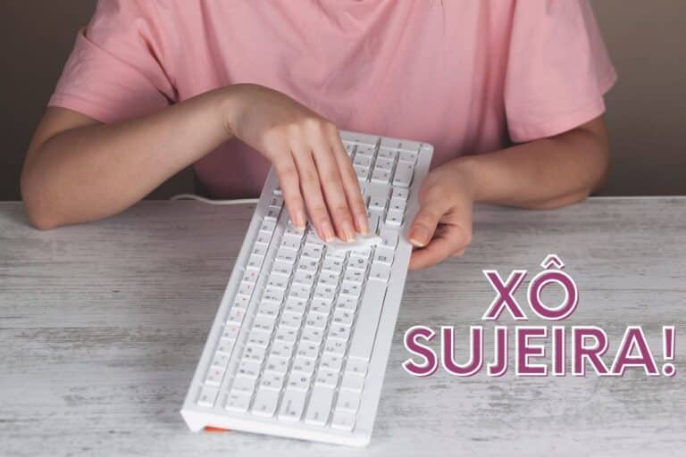 Xô sujeira! Como fazer para higienizar teclado de computador rapidamente 3 higienizar teclado com pano úmido