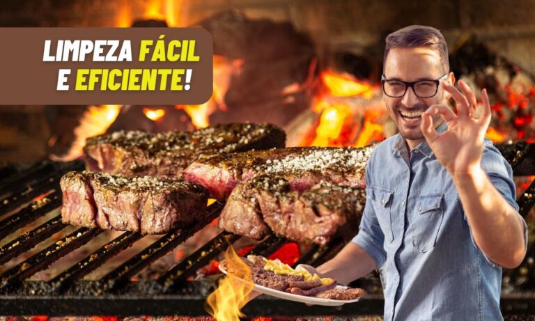 Como limpar a grelha da churrasqueira de maneira fácil e segura? Aprenda agora 8 Limpar a grelha da churrasqueira.