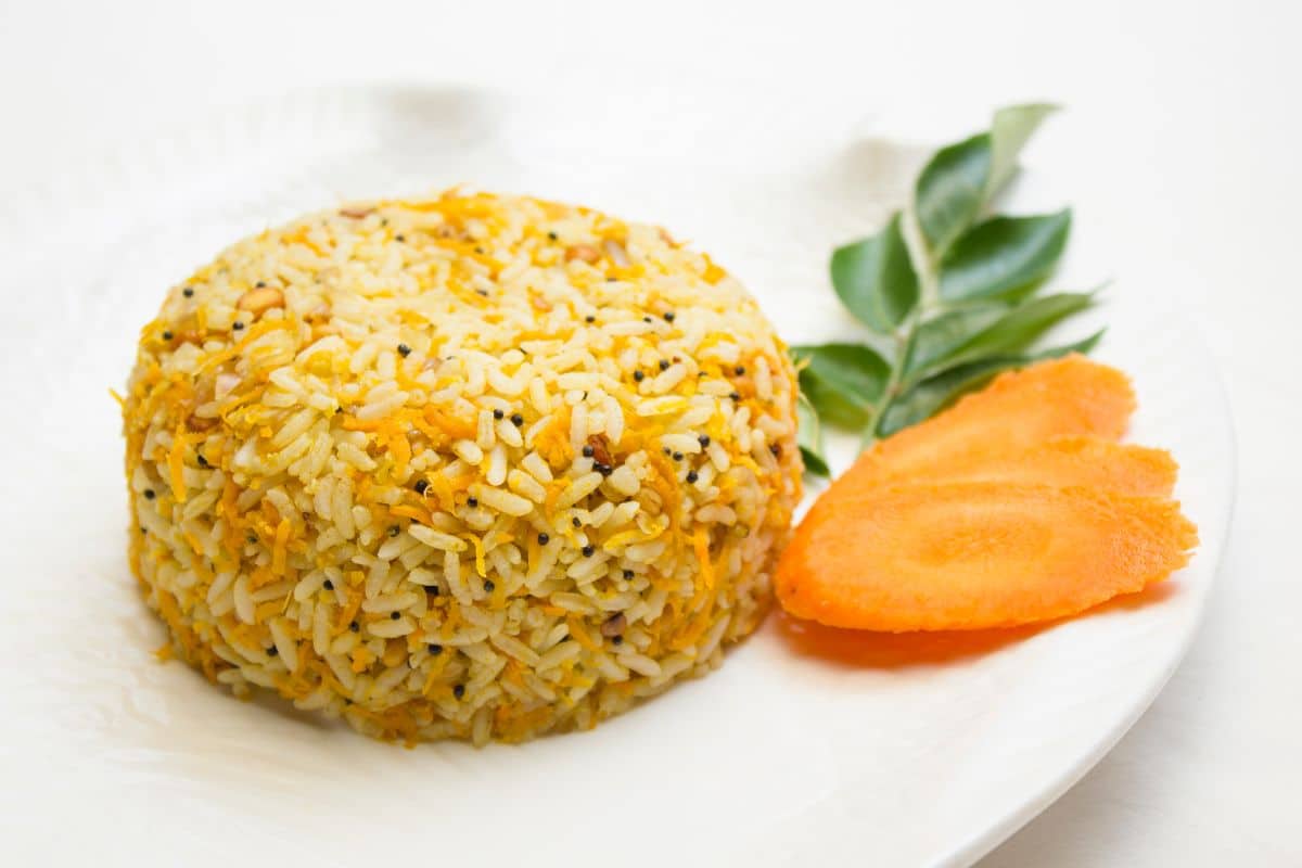 arroz integral com cenoura