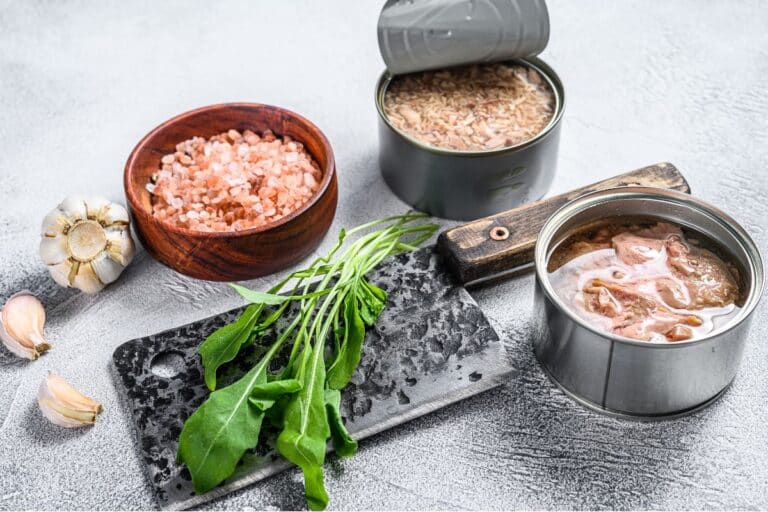 É possível incluir o atum em lata na dieta? Qual a melhor opção? 4 atum em lata sobre a mesa