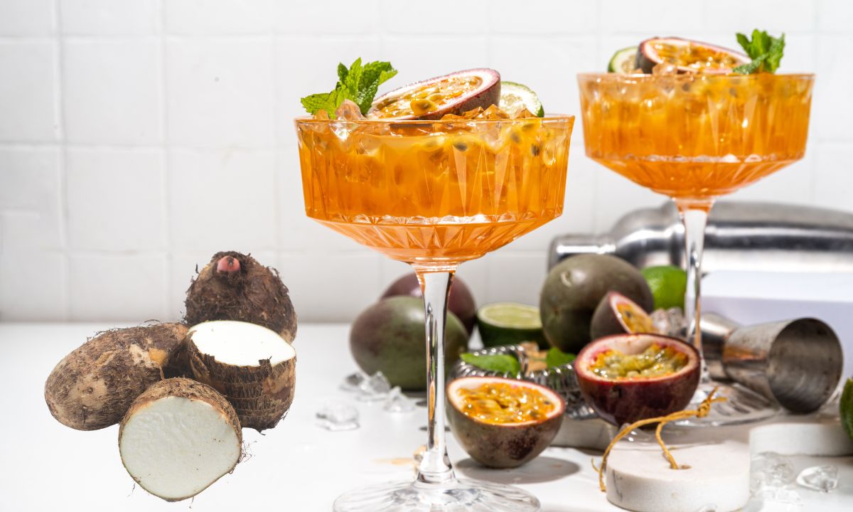 Suco para imunidade com inhame: