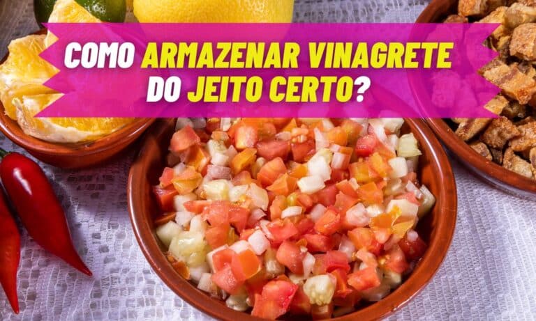 Saiba armazenar o vinagrete do jeito certo e em quanto tempo consumir 4 Armazenamento e consumo do vinagrete.