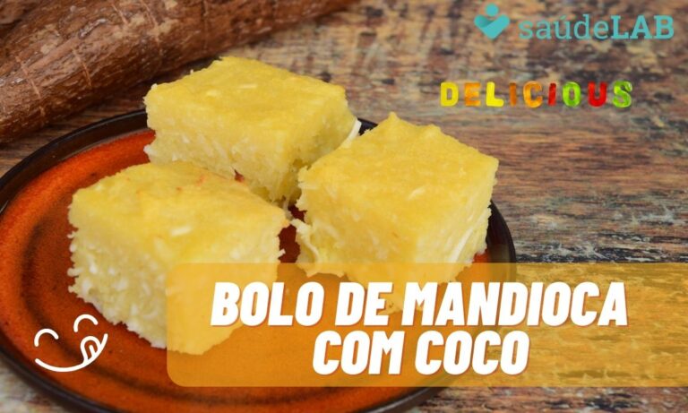 Bolo de mandioca com coco: 10 porções com sabor perfeito (sem açúcar e sem trigo) 4 Bolo de mandioca com coco