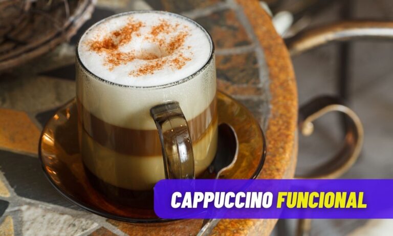 Cappuccino Funcional: opção deliciosa com café e sem açúcar 4 Cappuccino Funcional.