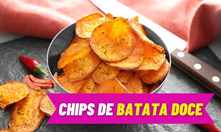 Chips de batata-doce: faça na airfryer ou forno e fica uma delícia! 5 Chips de batata doce.