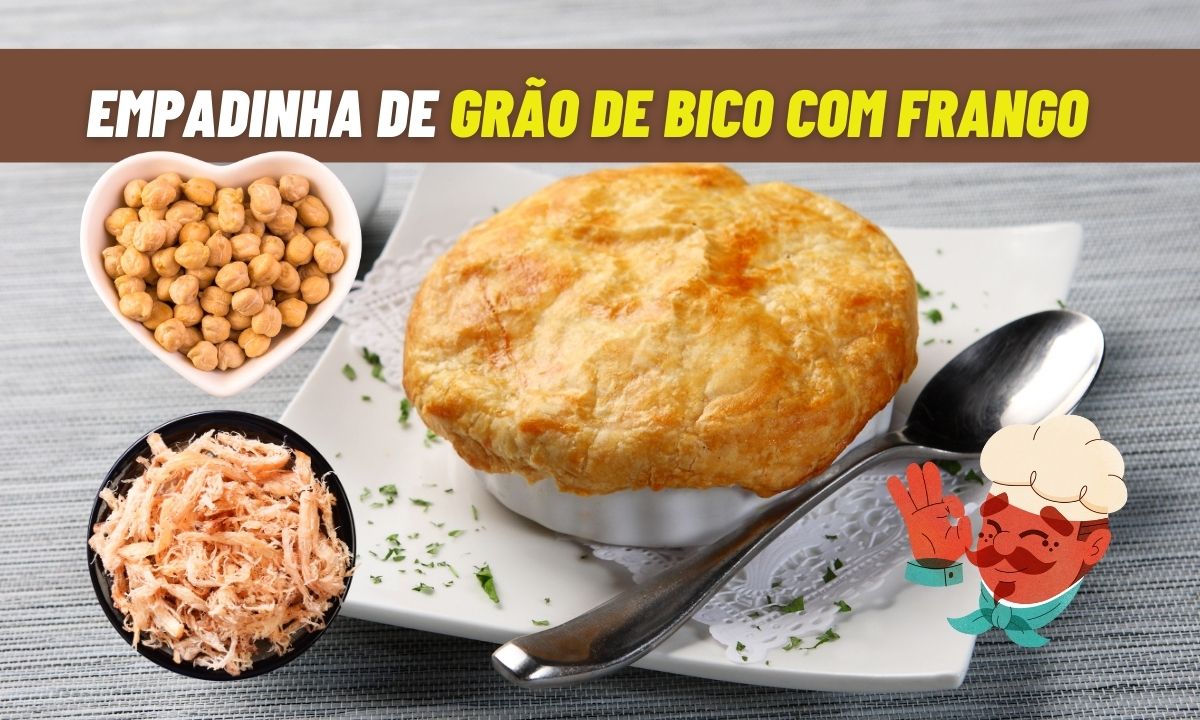 Empadinha de Grão de Bico com Frango: opção leve e deliciosa para qualquer hora do dia 1 Empadinha de Grão de Bico com Frango.