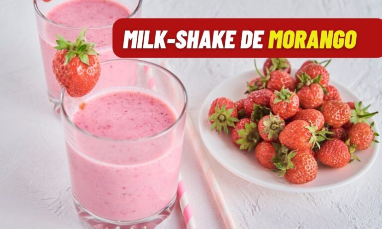 Milk-shake de morango sem lactose e saudável: 2 versões para você escolher 2 Milk-shake de morango.