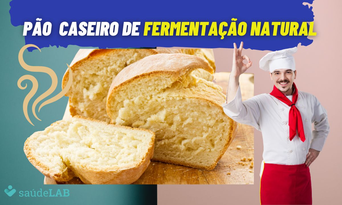 Pão Caseiro de Fermentação Natural: receita mais saudável e fofinha 1 Pão Caseiro de Fermentação Natural