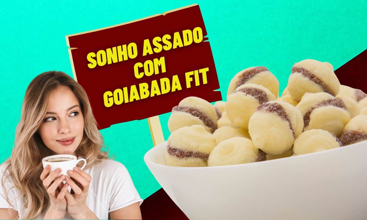 Sonho assado com goiabada fit: receita saudável incrível e saborosa 1 Sonho assado com goiabada fit