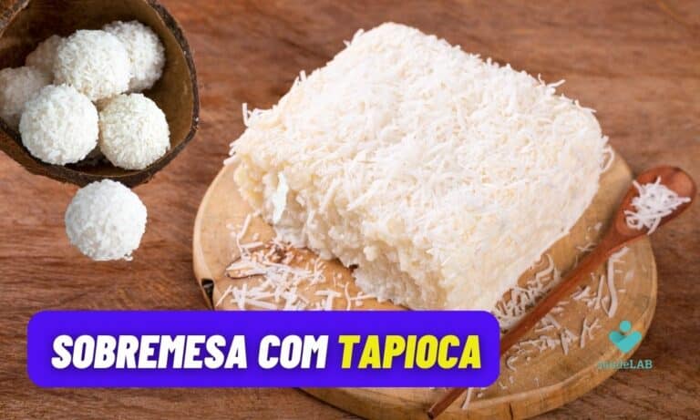 Doces com tapioca.