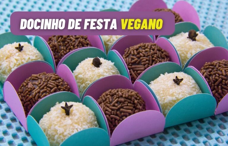 Docinho de Festa Vegano: confira duas opções deliciosas e sem lactose 6 Docinho de Festa Vegano.