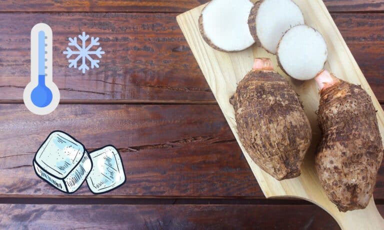 Pode congelar inhame?