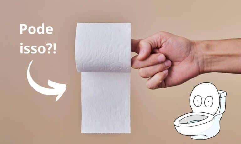 Higiene correta após defecar.