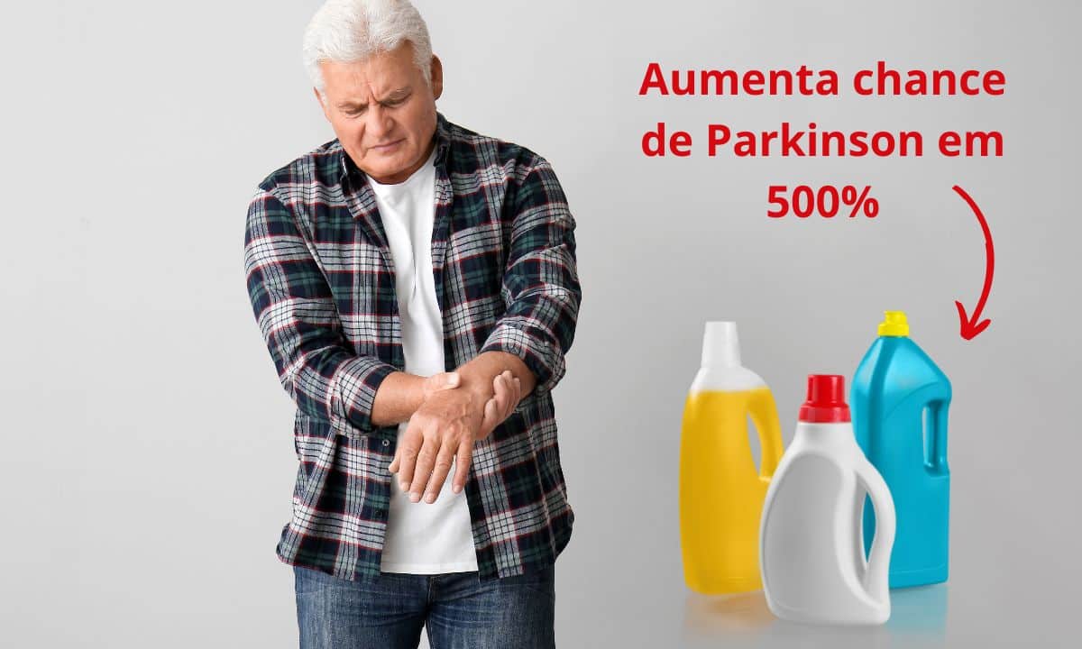 produto de limpeza aumenta 500% o risco de doença de Parkinson