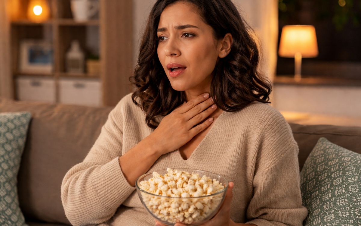 Pipoca faz mal para tosse