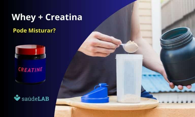 Pode misturar whey e creatina.