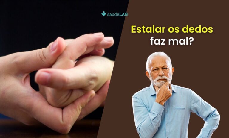 Estalar os dedos faz mal.