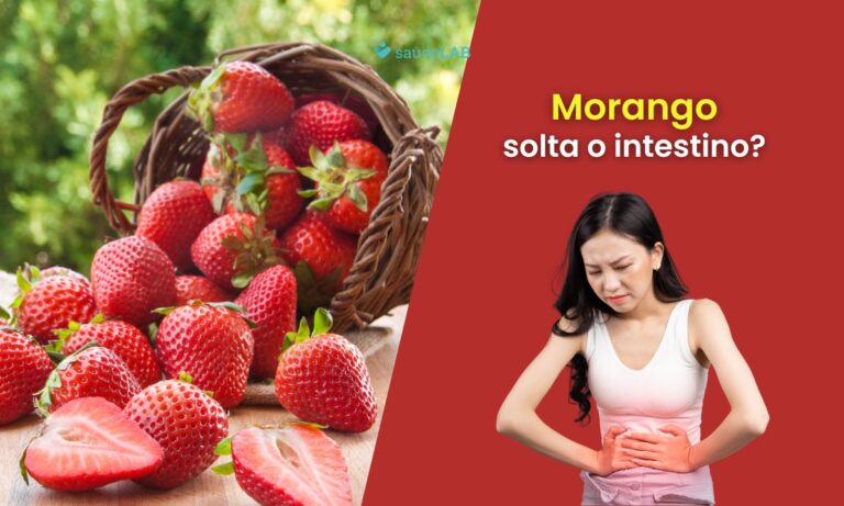 Morango solta o intestino.