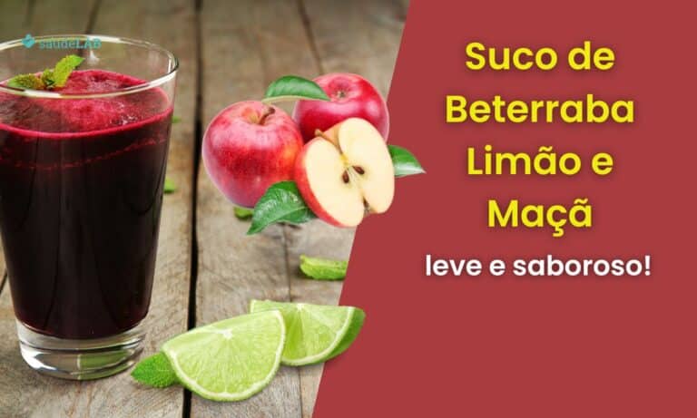 Suco de beterraba limão e maçã.