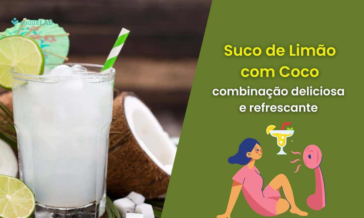Suco de limão com coco: uma ótima opção para a saúde e paladar 1 Suco de limão com coco.