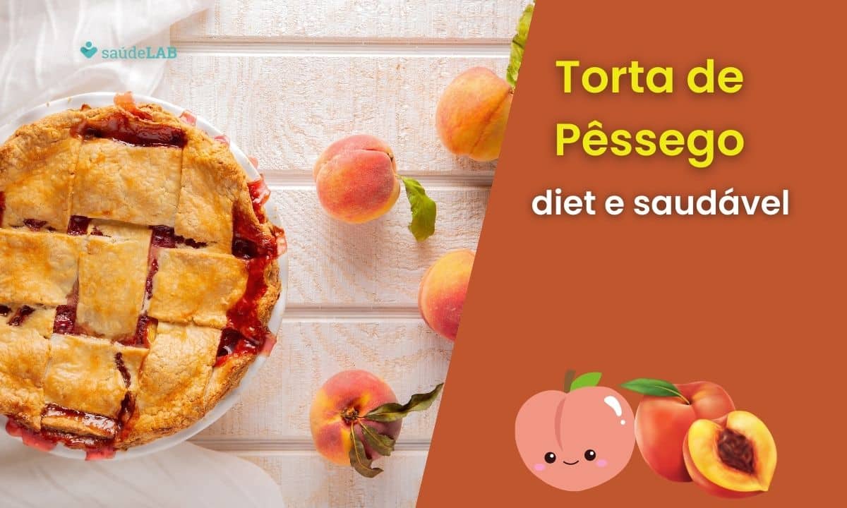 Torta de Pêssego Diet e Saudável: receita irresistivelmente deliciosa 1 Torta de Pêssego Diet