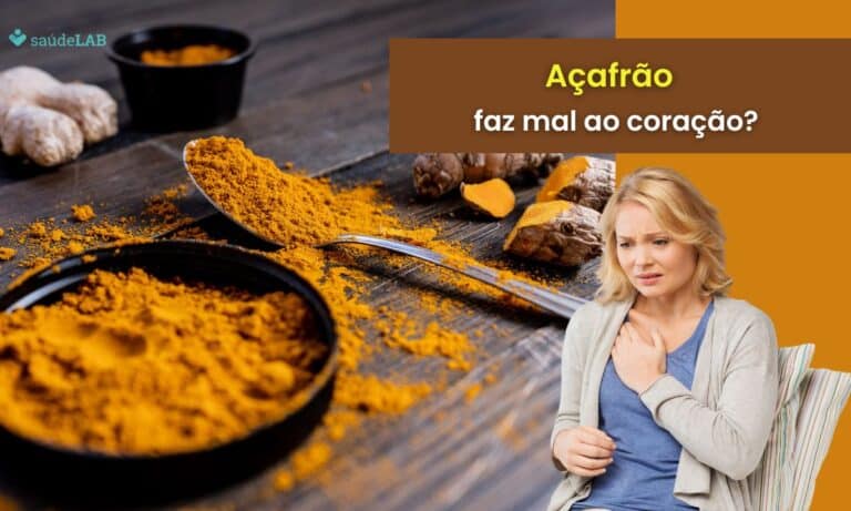 Açafrão faz mal ao coração.
