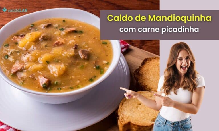 Caldo de mandioquinha.