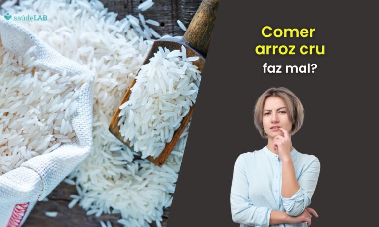 Comer arroz cru faz mal.