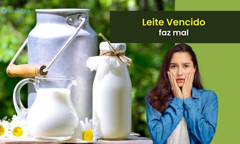 Tomar leite vencido faz mal.