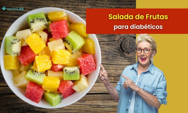 Salada de frutas para diabéticos.