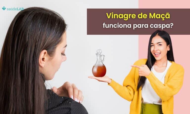 Vinagre de maçã é bom para caspa.