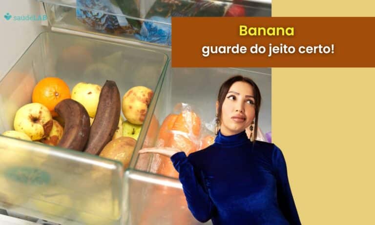 como guardar banana na geladeira.