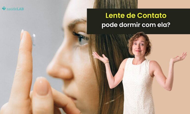 Pode dormir com lente de contato.