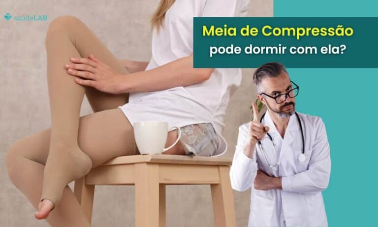 Pode dormir com meia de compressão.