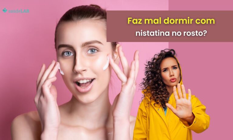 Pode dormir com nistatina no rosto.