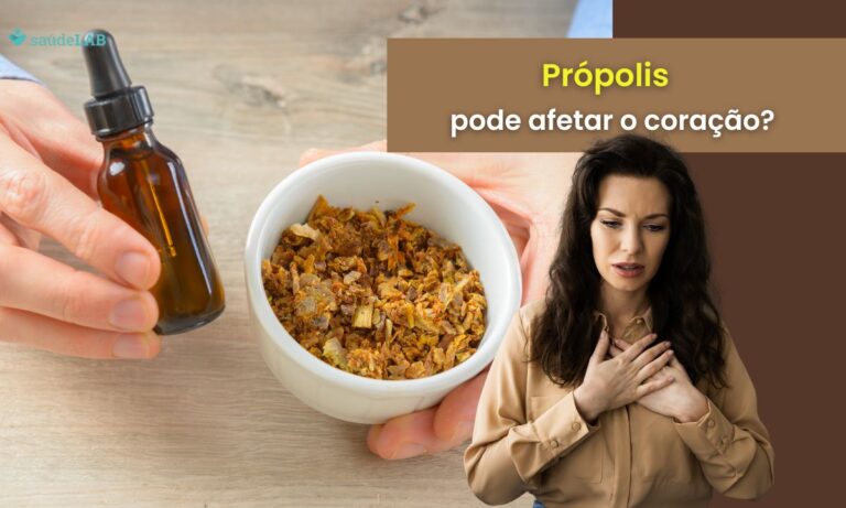 Própolis faz mal para o coração.