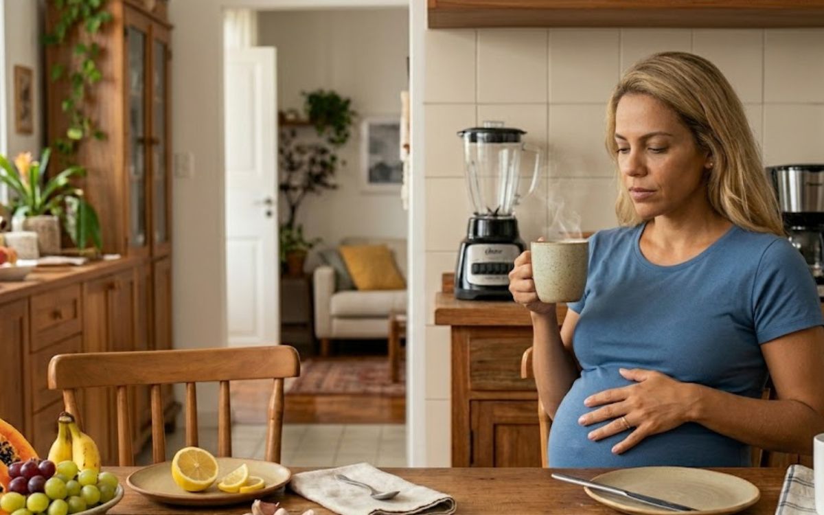 Grávida pode tomar chá de limão com alho para gripe