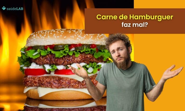 Carne de hambúrguer faz mal.