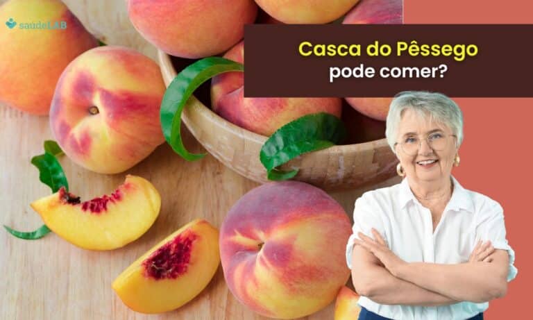 pode comer a casca do pêssego.