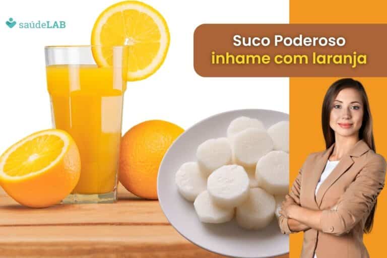 Suco de inhame com laranja .