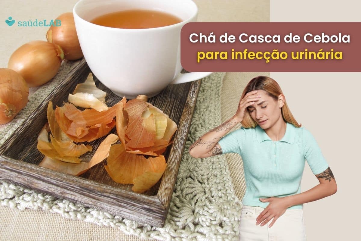 Chá de casca de cebola para infecção urinária.