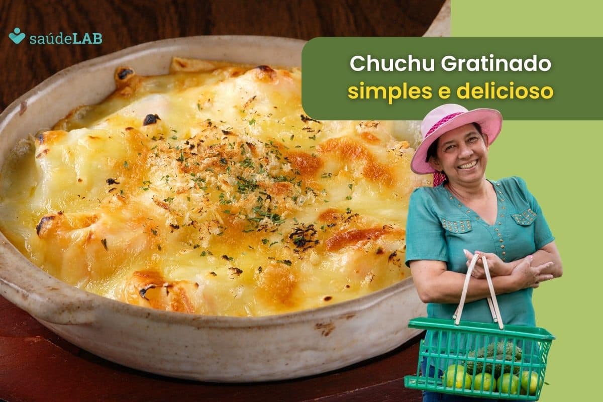 Chuchu Gratinado: Uma deliciosa e saudável opção para refeições 1 chuchu gratinado.