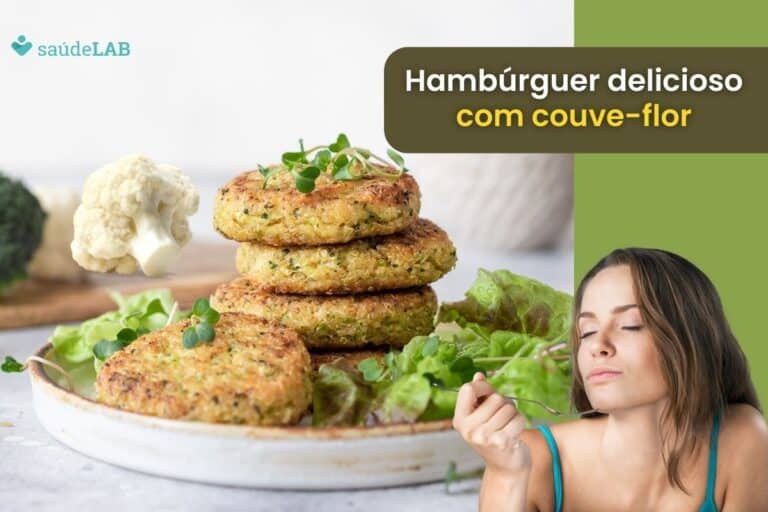 Hambúrguer de couve-flor: o preparo é muito fácil além de ficar muito saboroso 1 hambúrguer de couve-flor.