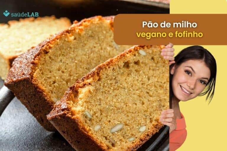 Pão de milho vegano.