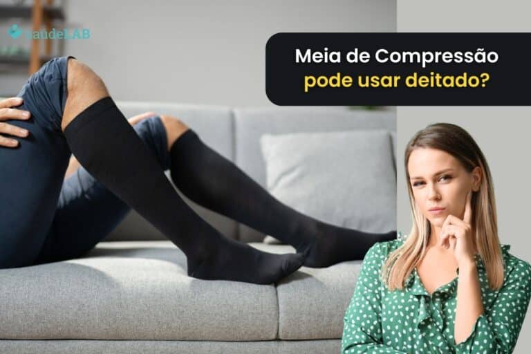 Pode usar meia de compressão deitada.